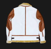 Men's Aviator Leather Jacket  Back